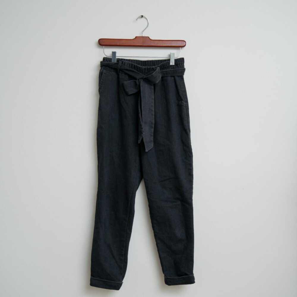 CJLA Black Trousers with Tie Waist